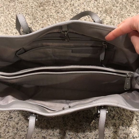 Michael Kors Jet Set Tote Bag Gray - Picture 6 of 11